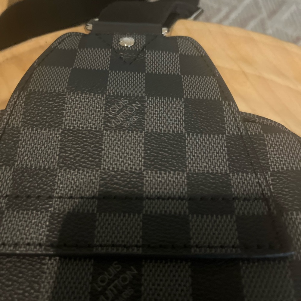 Louis Vuitton Graphite Checkered Belt Bag